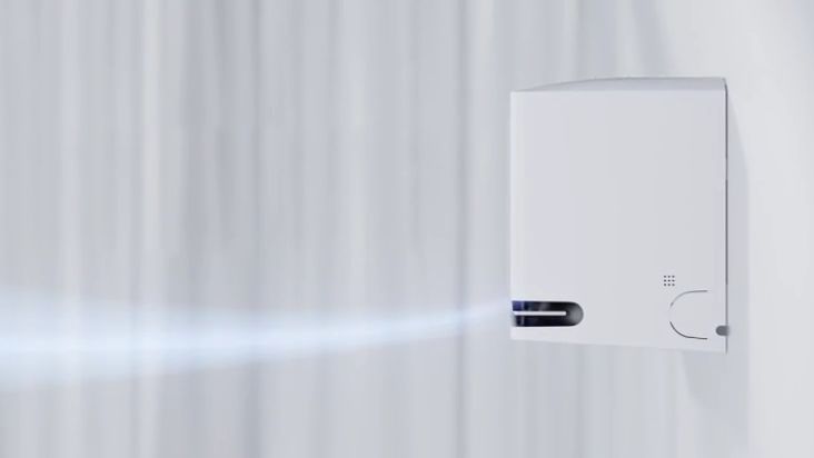 Cửa gió đã được cải tiến, giúp cho làn gió mát có thể vươn xa đến 22m