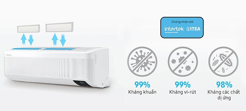 Lọc khí, diệt khuẩn hiện đại, bảo vệ sức khỏe người dùng